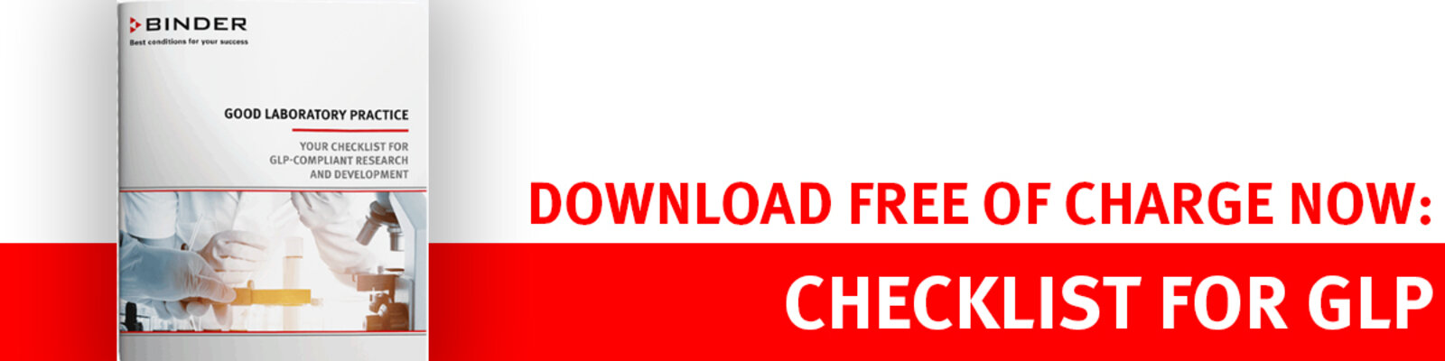Download free of charge now - Checklist for GLP