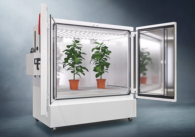 Camera di crescita per piante BINDER KBF con modulo luminoso a LED